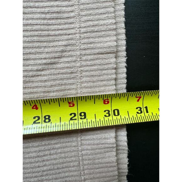 Free People North Shore Thermal Waffle Knit Long Sleeve In Beige Size Medium - Picture 9 of 10